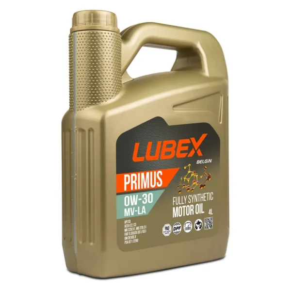 Lubex Primus MV-LA 0W30 4 Lt Tam Sentetik Motor Yağı