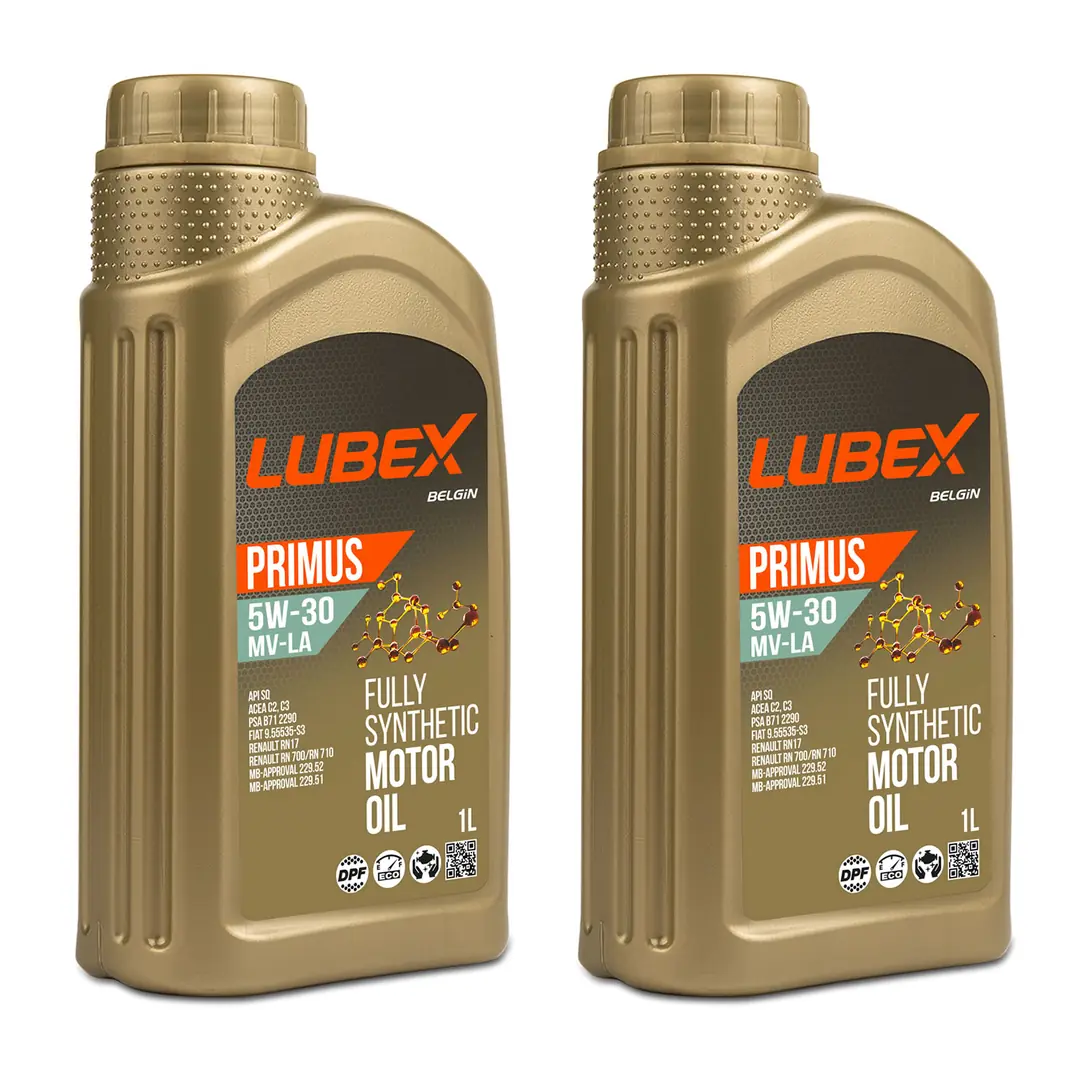 lubex-primus-mv-la-5w30-1lt-2-adet Lubex Primus MV-LA 5W30 1 Lt Tam Sentetik Motor Yağı (2 Adet) - Görsel 1