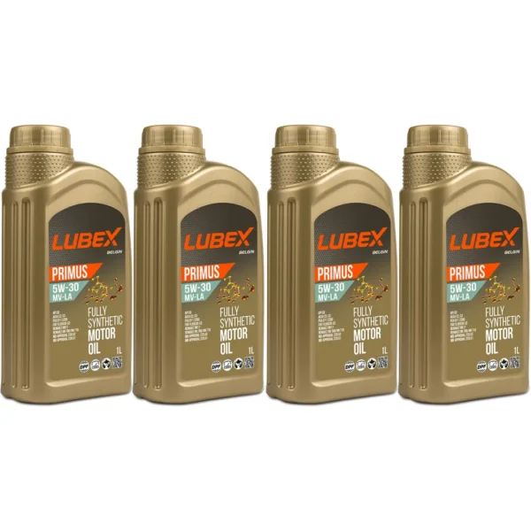 Lubex Primus MV-LA 5W30 1 Lt Tam Sentetik Motor Yağı (4 Adet)