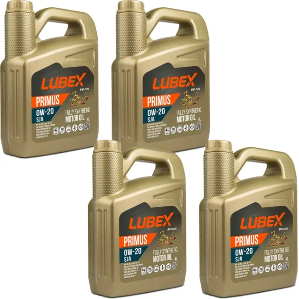 Lubex Primus SJA 0W20 4 Lt Tam Sentetik Motor Yağı (4 Adet)