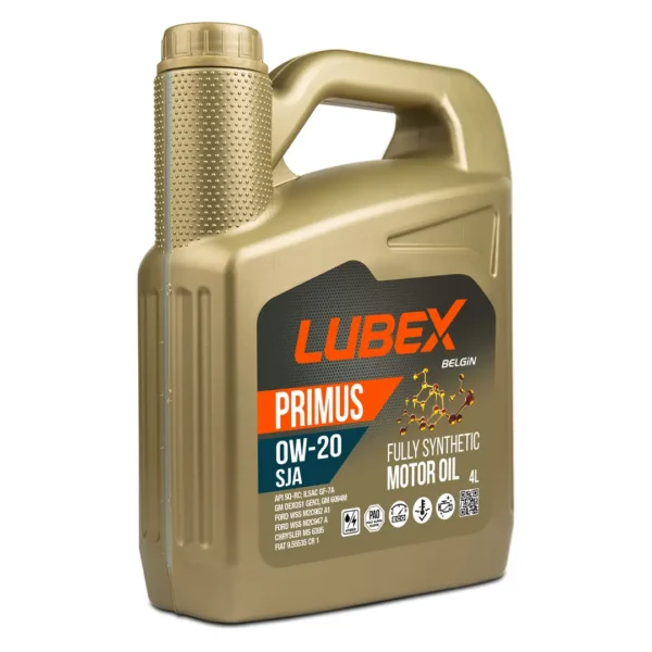 Lubex Primus SJA 0W20 4 Lt Tam Sentetik Motor Yağı