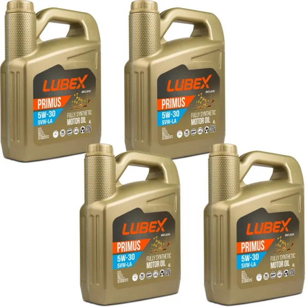 Lubex Primus SVW-LA 5W30 4 Lt Tam Sentetik Motor Yağı (4 Adet)