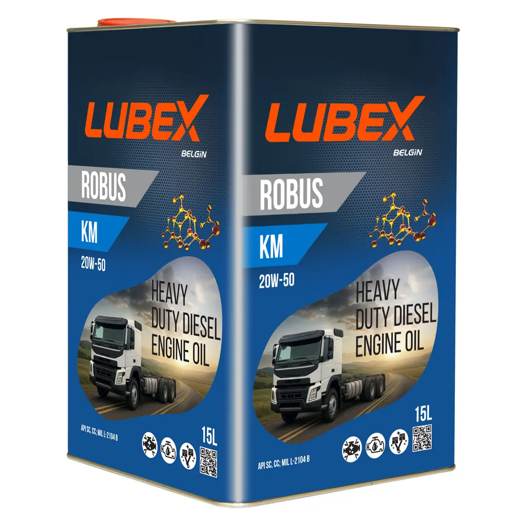 lubex-robus-km-20w50-15lt Lubex Robus KM 20W50 15 Lt Mineral Motor Yağı - Görsel 1
