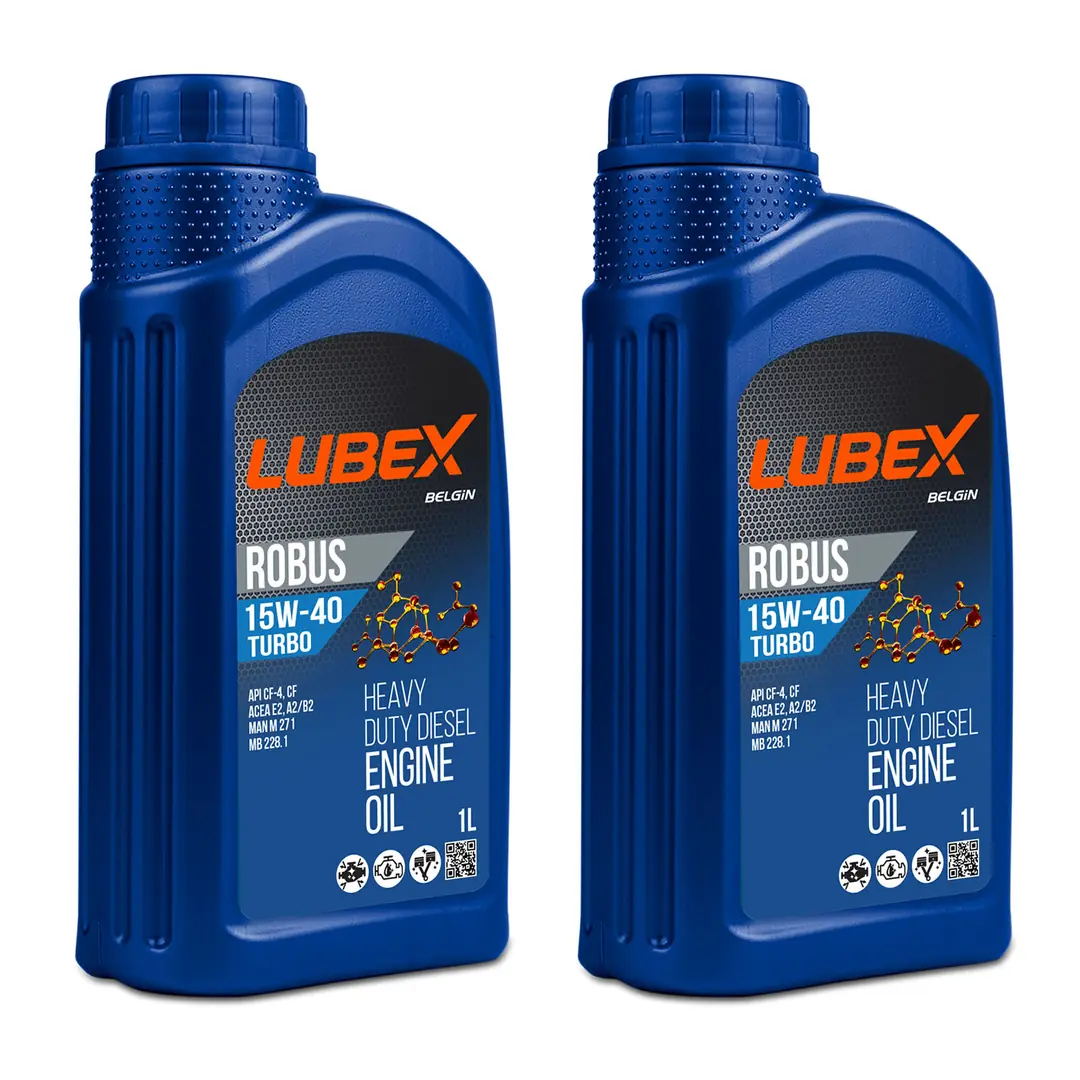 lubex-robus-turbo-15w40-1lt-2-adet Lubex Robus Turbo 15W40 1 Lt Mineral Motor Yağı (2 Adet) - Görsel 1