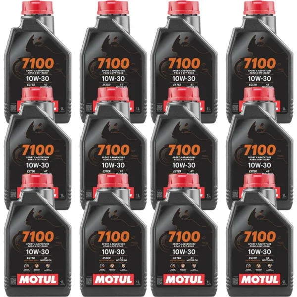 Motul 7100 4T 10W30 1 Lt Motosiklet Yağı (12 Adet)