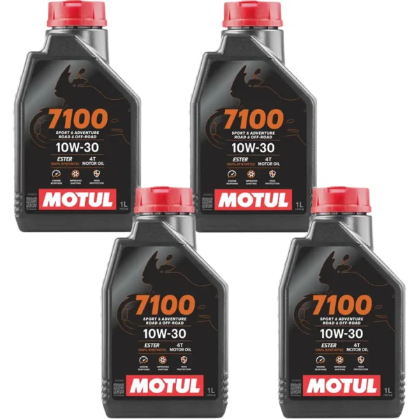Motul 7100 4T 10W30 1 Lt Motosiklet Yağı (4 Adet)