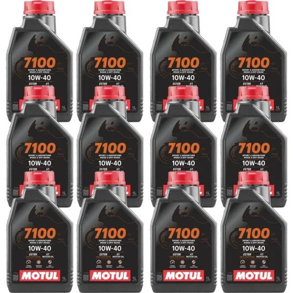 Motul 7100 4T 10W40 1 Lt Motosiklet Yağı (12 Adet)