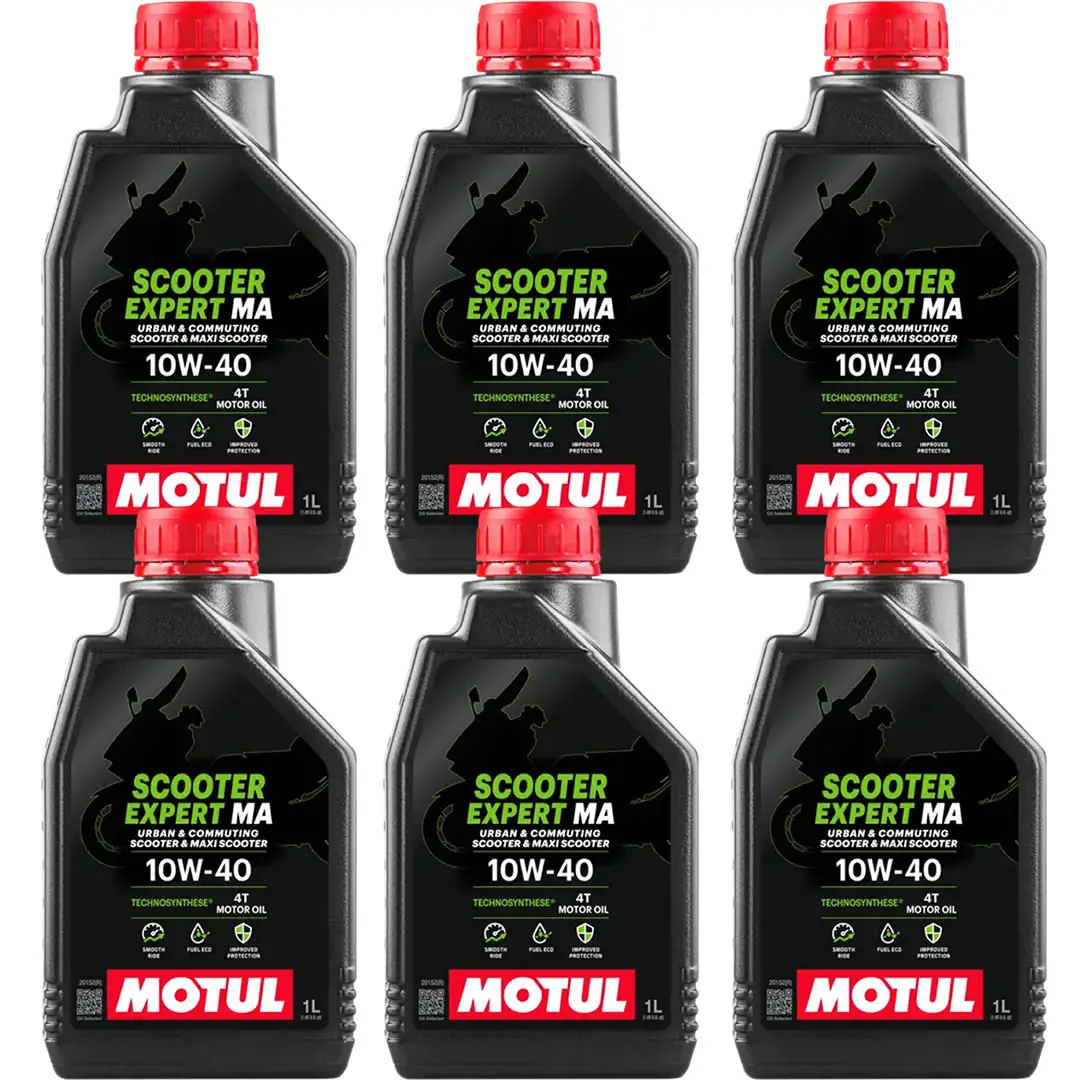 motul-scooter-expert-10w40-ma-1-lt-6adet Motul Scooter Expert 10W40 MA 4T 1 Lt Motosiklet Yağı (6 Adet) - Görsel 1