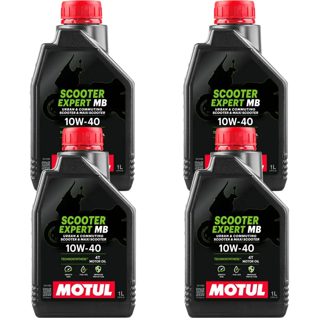motul-scooter-expert-10w40-mb-1-lt-4adet Motul Scooter Expert 10W40 MB 4T 1 Lt Motosiklet Yağı (4 Adet) - Görsel 1