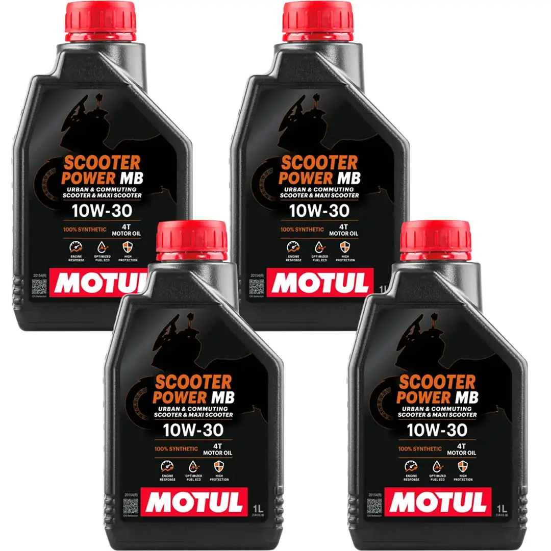 motul-scooter-power-10w30-mb-1-lt-4adet Motul Scooter Power 4T 10W30 MB 1 Lt Motosiklet Yağı (4 Adet) - Görsel 1